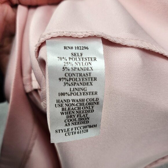 Connected Apparel Dress Womens 10 Double Layer Lace Dress Sleeveless Rear Zip - Picture 12 of 12